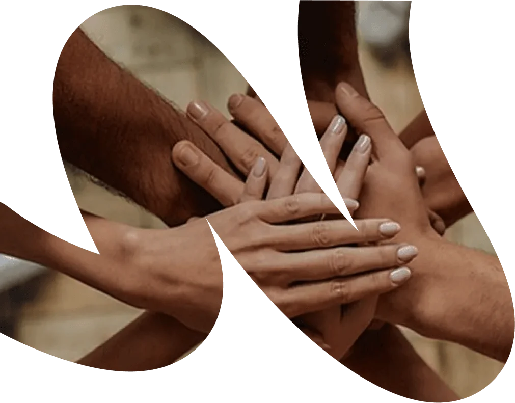 Community hands together